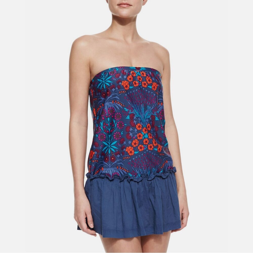 Marc by Marc Jacobs Maddy Botanical Cover Up Dress Whisper Buck Blue